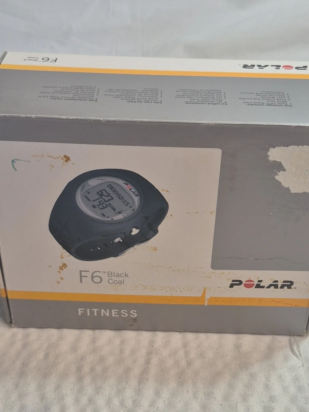 Polar F6 Black Heart Rate Monitor Wrist Unit w/ Chest Strap, Manual Set of 4